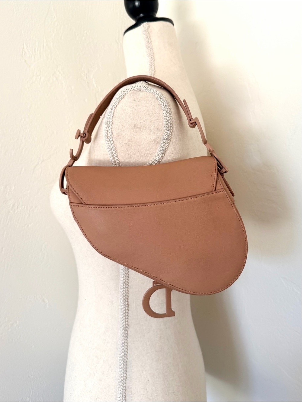 Christian Dior 2019 Mini Blush Ultra Matte Calfskin Saddle Bag - Picture 4 of 9